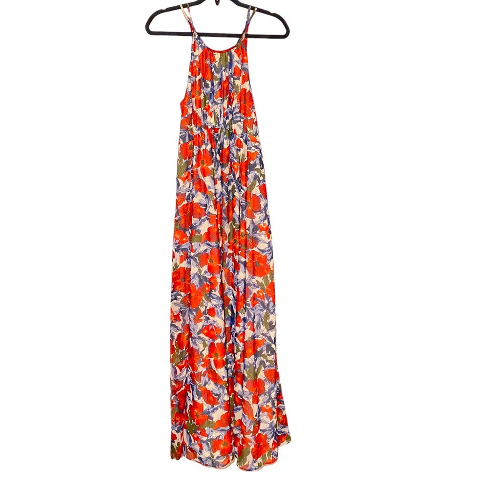 Cross back Floral Maternity Dress